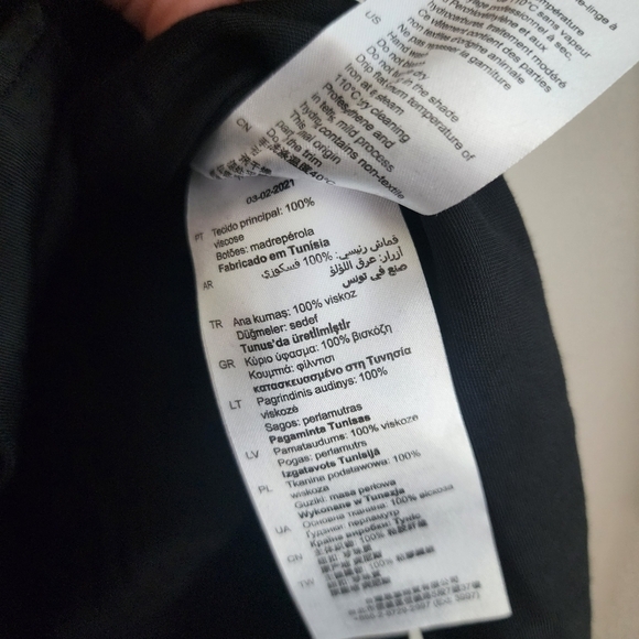 Sandro Black Button Down Boxy Viscose Top Business Minimalist Designer Formal 4 - Picture 10 of 13